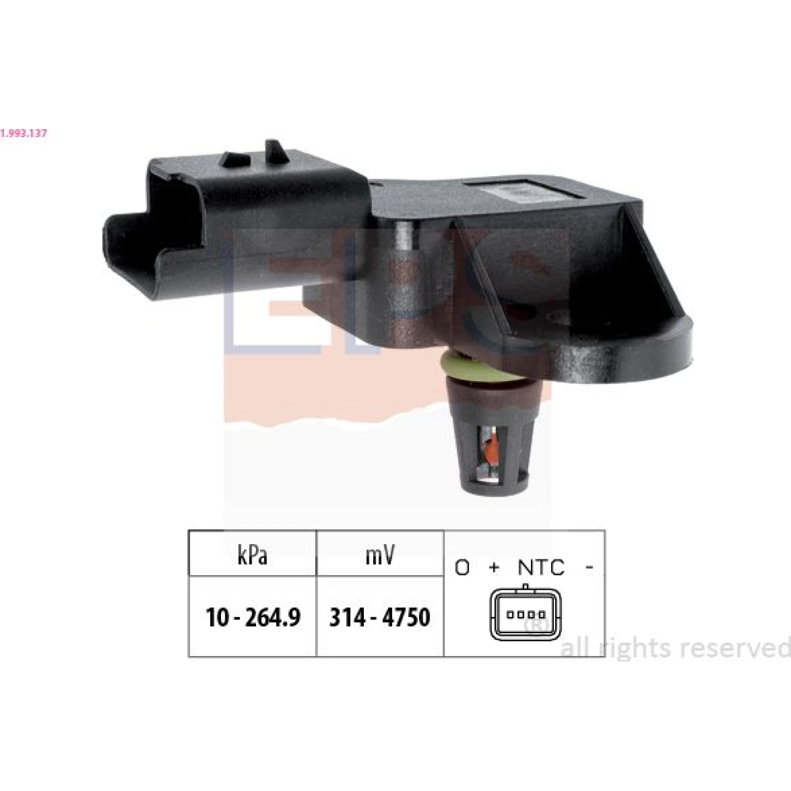 Luftdrucksensor, Saugrohrdruck 1.993.137
