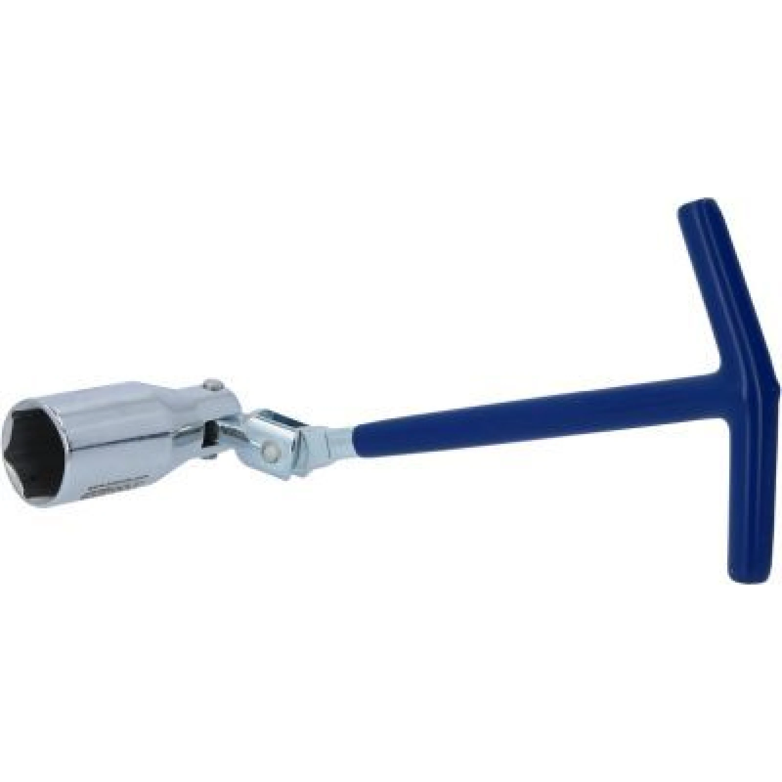 KS TOOLS Zündkerzenschlüssel mit T-Griff und Gelenk, 21 mm 517.1175