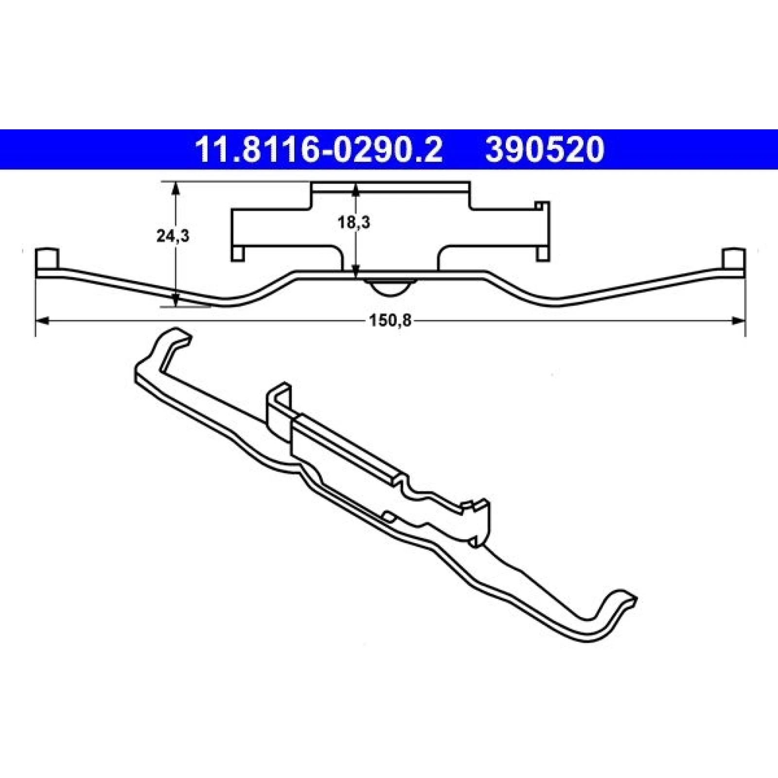 Feder, Bremssattel 11.8116-0290.2
