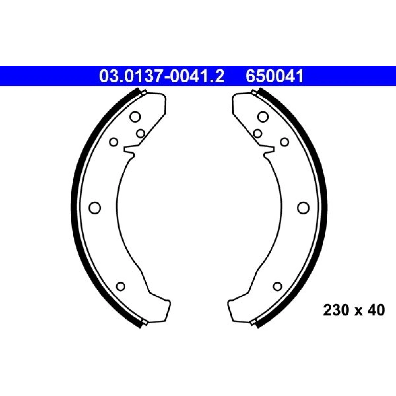 Bremsbackensatz 03.0137-0041.2