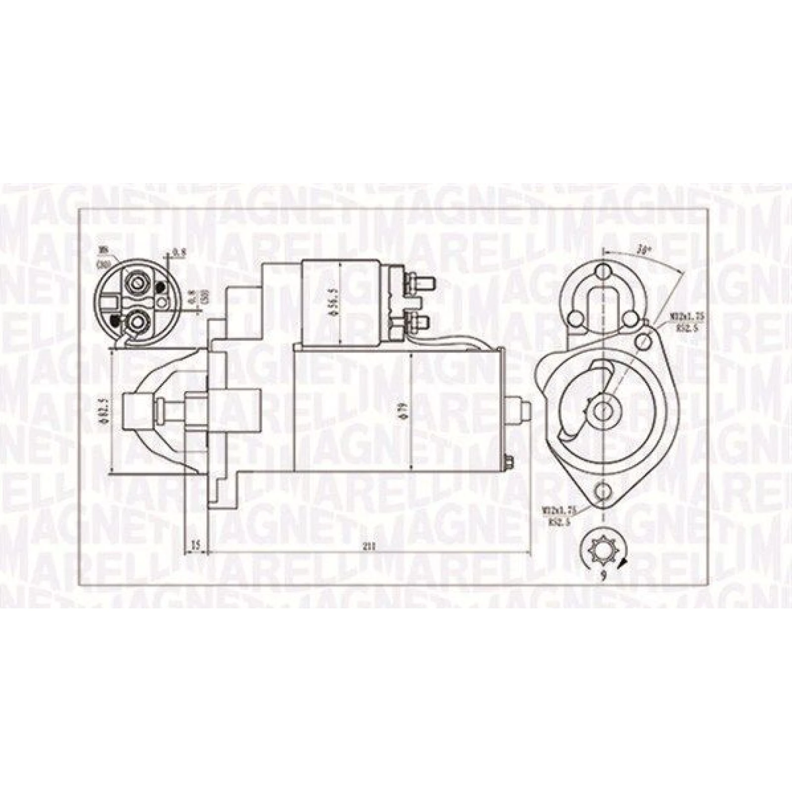 MAGNETI MARELLI Anlasser 063720624010