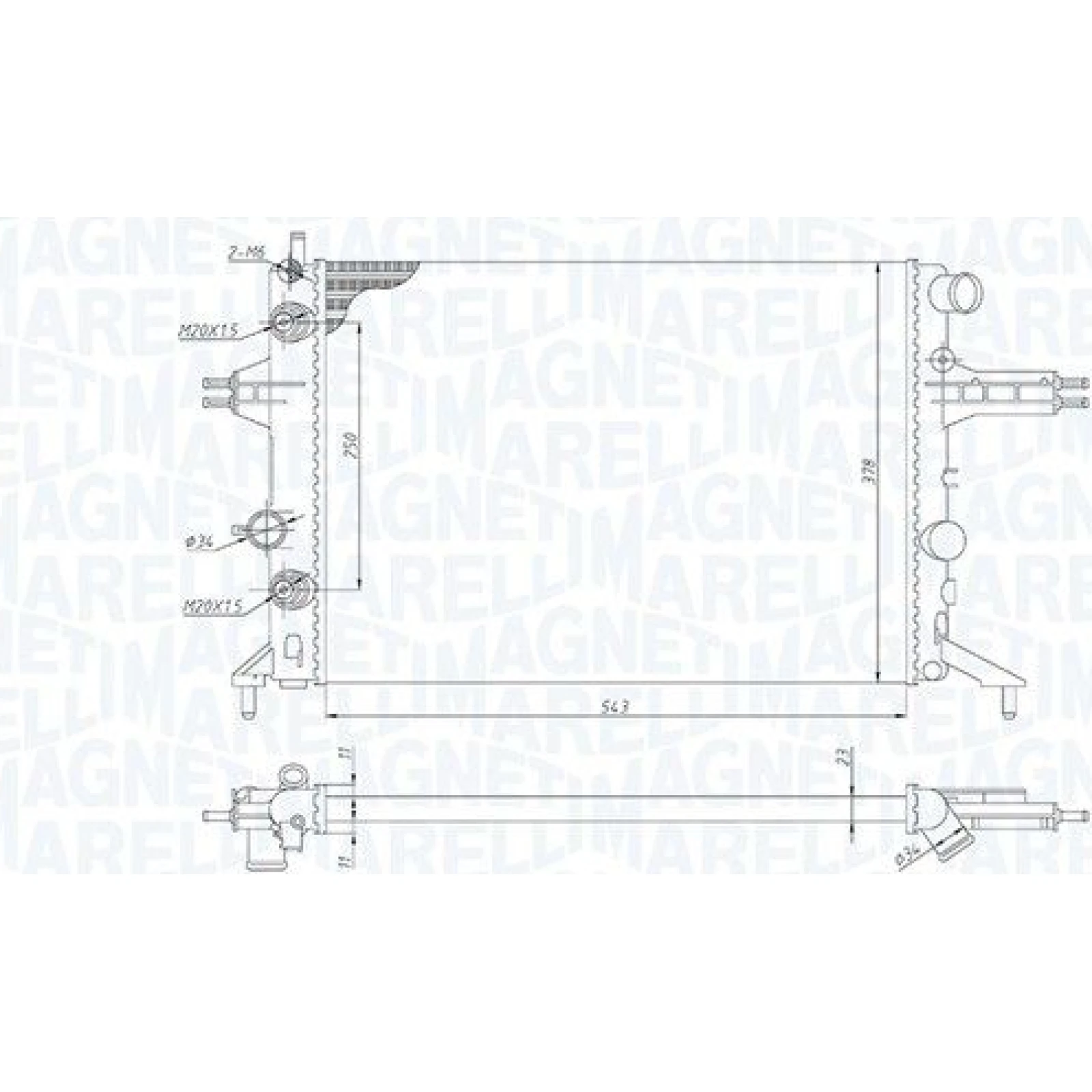 Magneti Marelli Motorkühler 350213192800