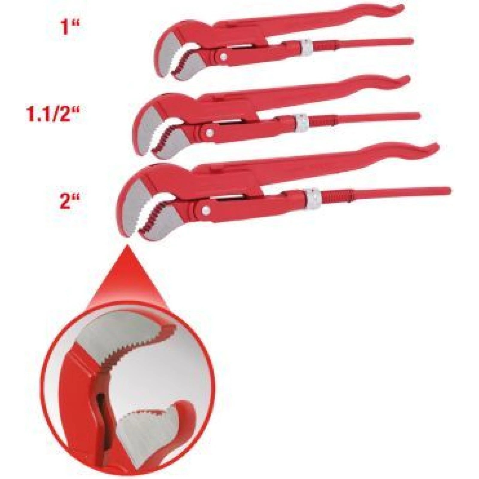 KS TOOLS Satz Eckschlüssel, 3-teilig 113.2100