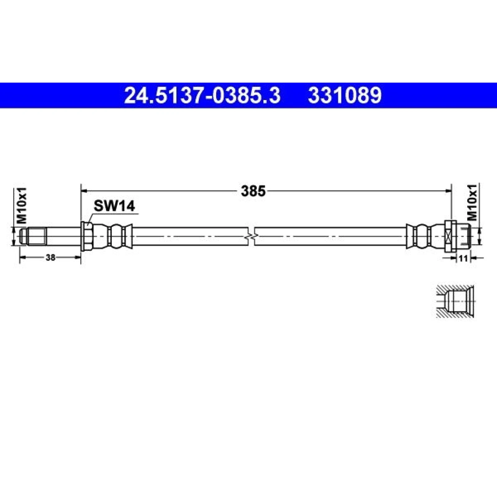 BREMSSCHLAUCH 24.5137-0385.3