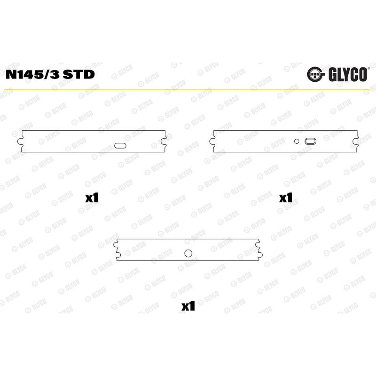 GLYCO Nockenwellenlager N145/3 STD