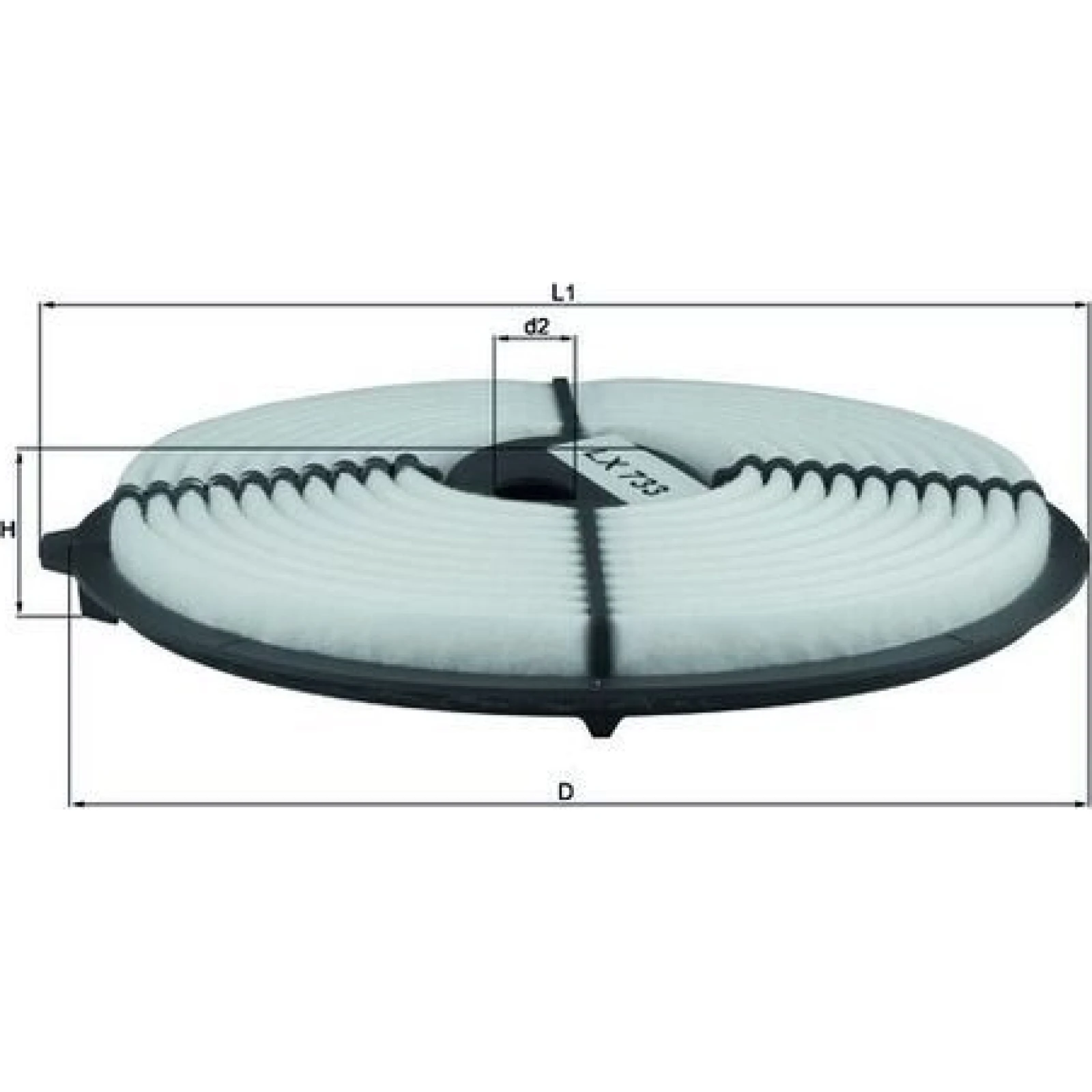 MAHLE Luftfilter LX 733