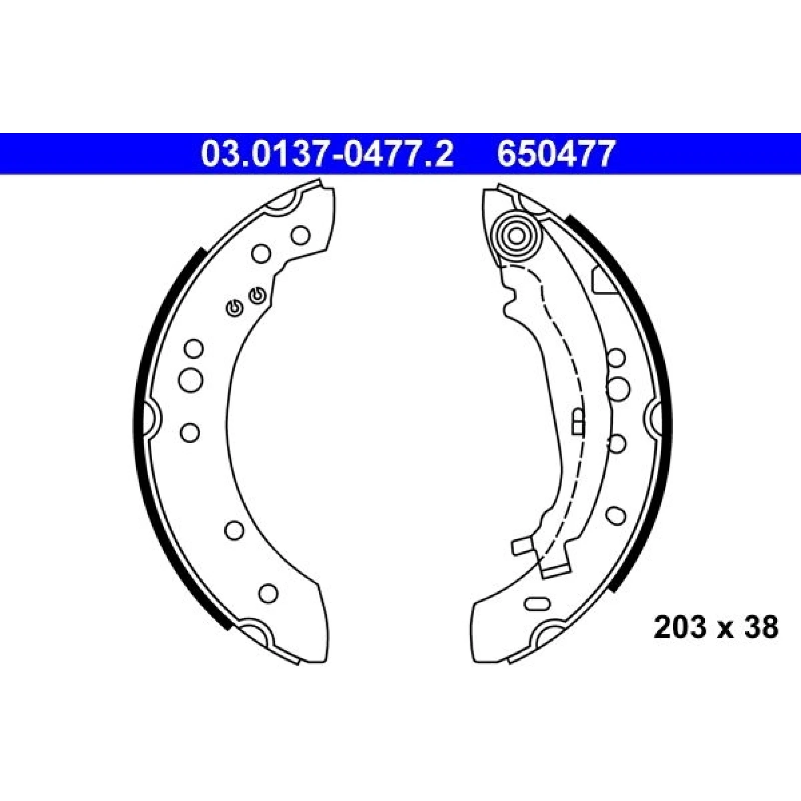 Bremsbackensatz 03.0137-0477.2