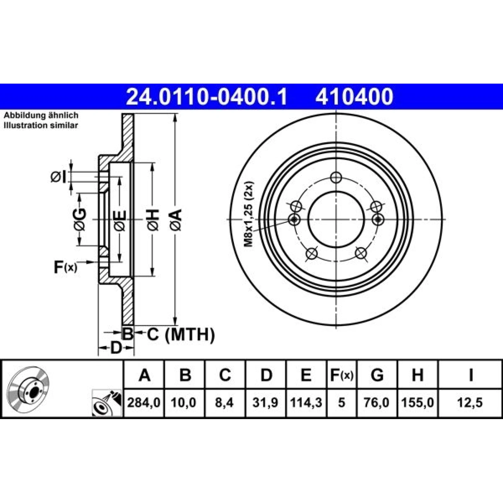 Bremsscheibe 24.0110-0400.1