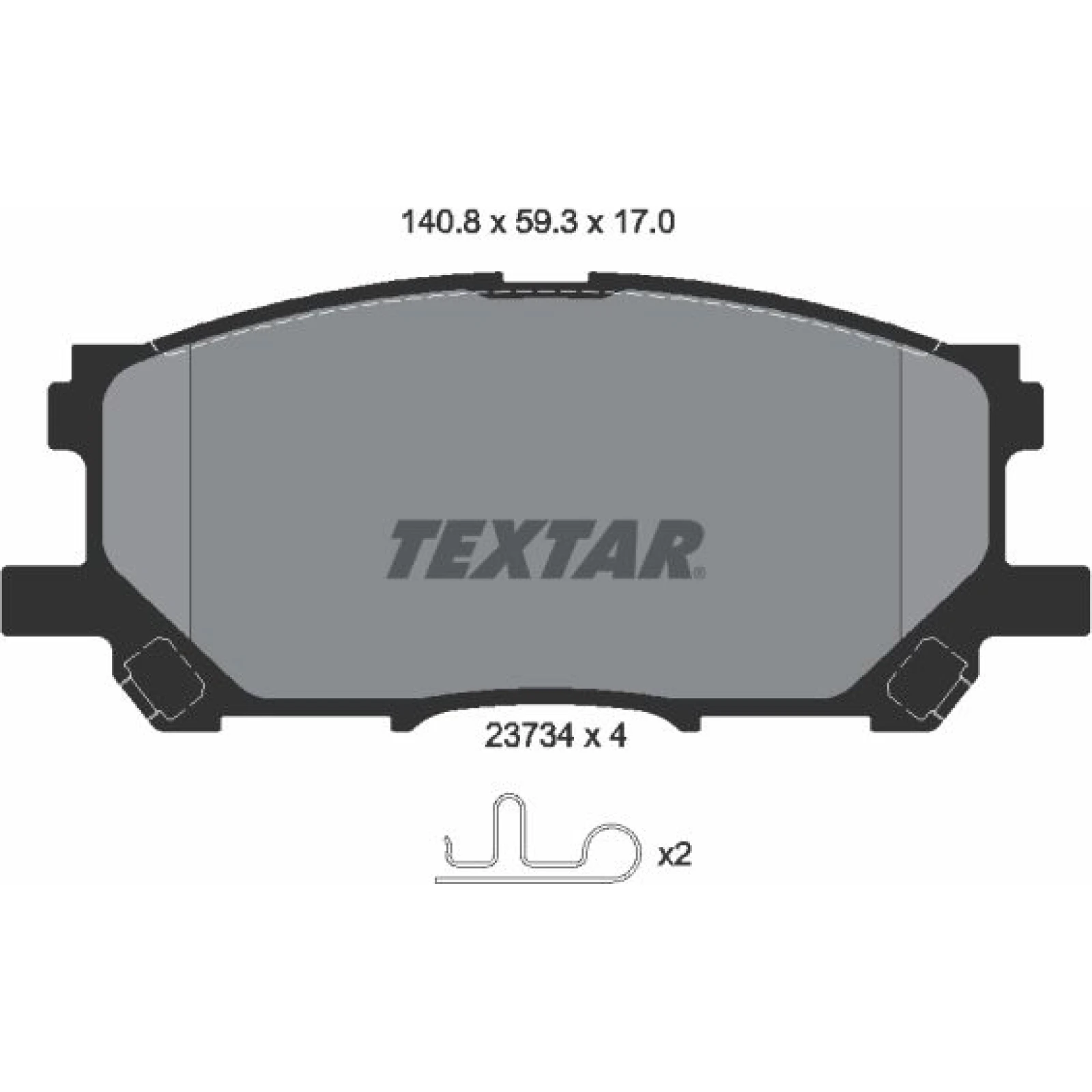 Textar Bremsbelagsatz 2373401