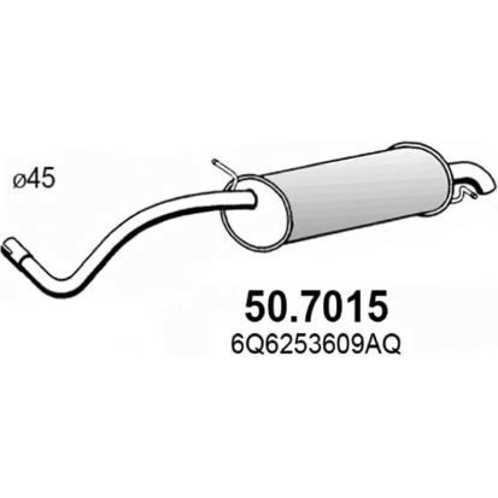 ASSO Endschalldämpfer 50.7015