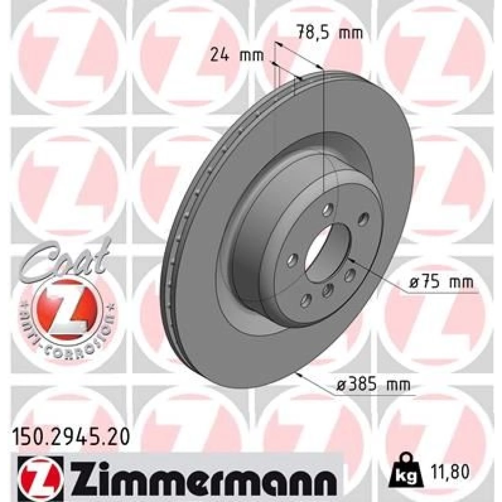 ZIMMERMANN Bremsscheibe 150.2945.20