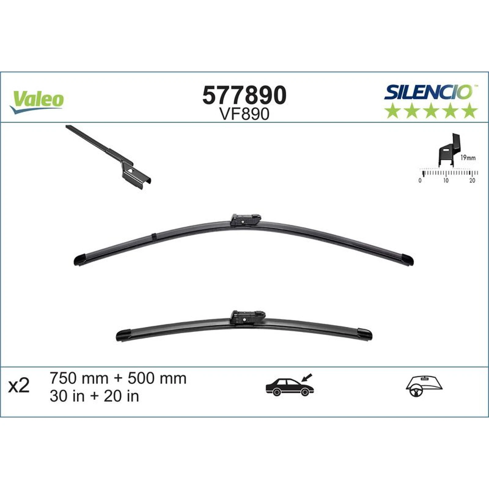 VM890 VALEO Silencio X.TRM Wischer 577890