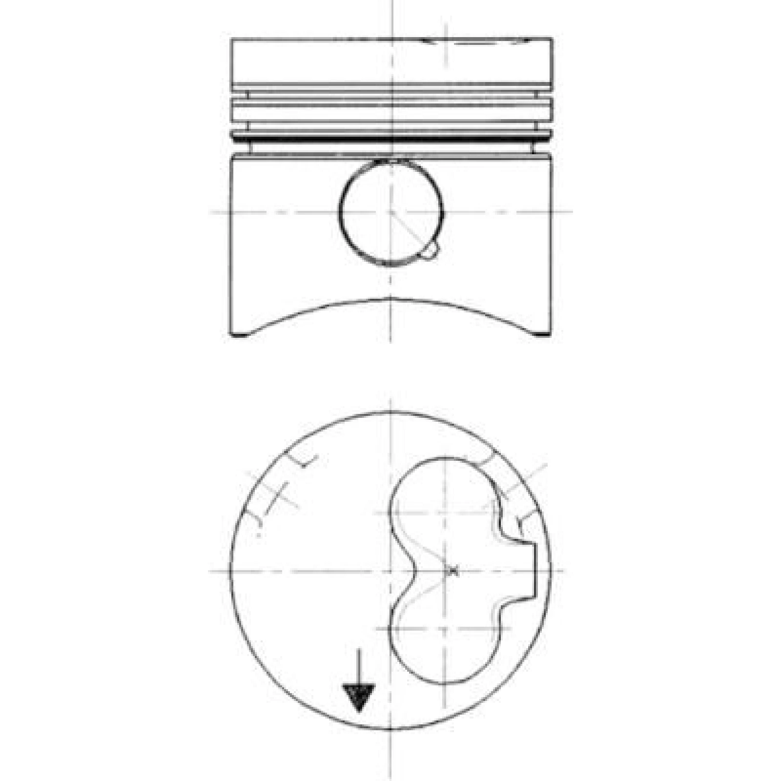 Kolben 90732610
