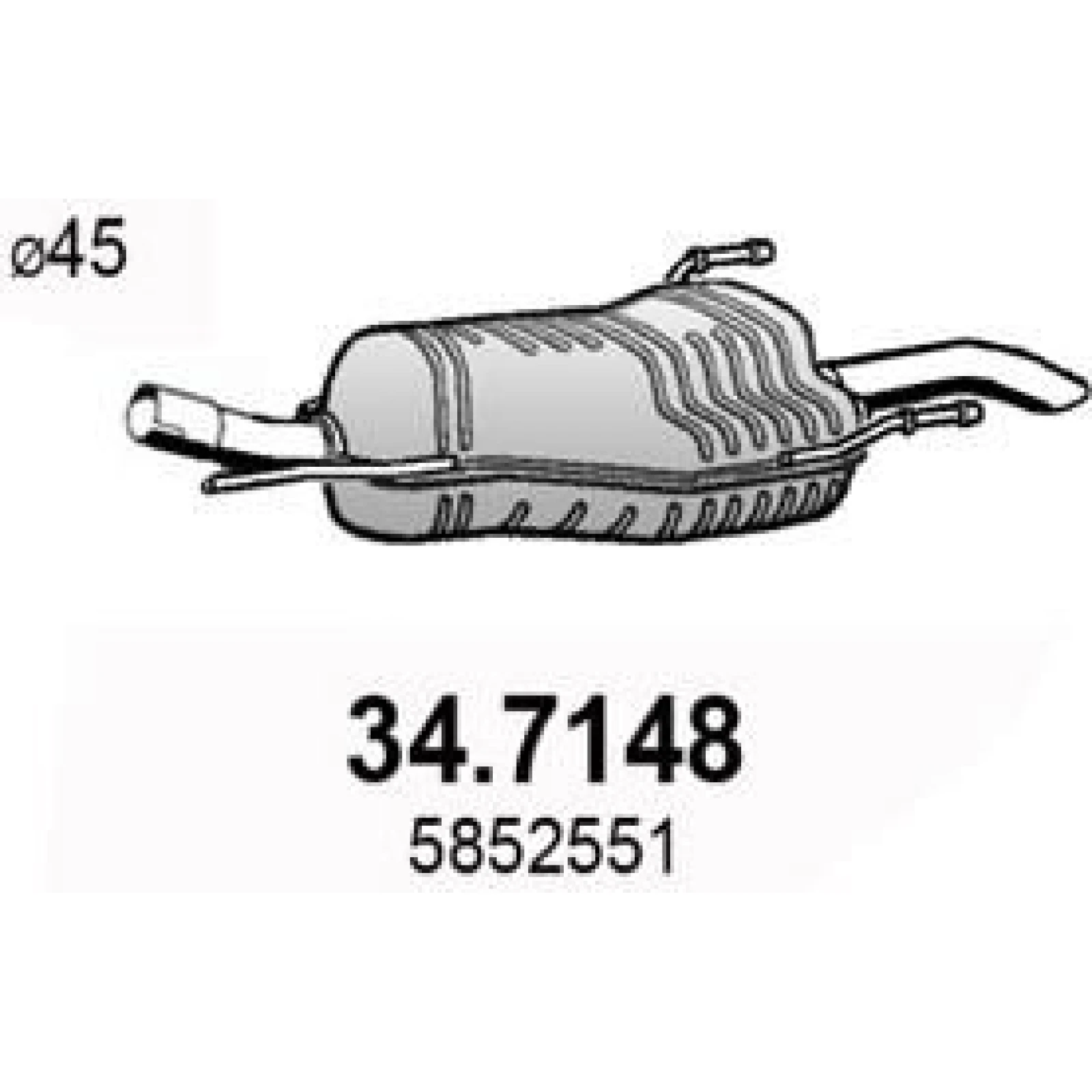 ASSO Endschalldämpfer 34.7148
