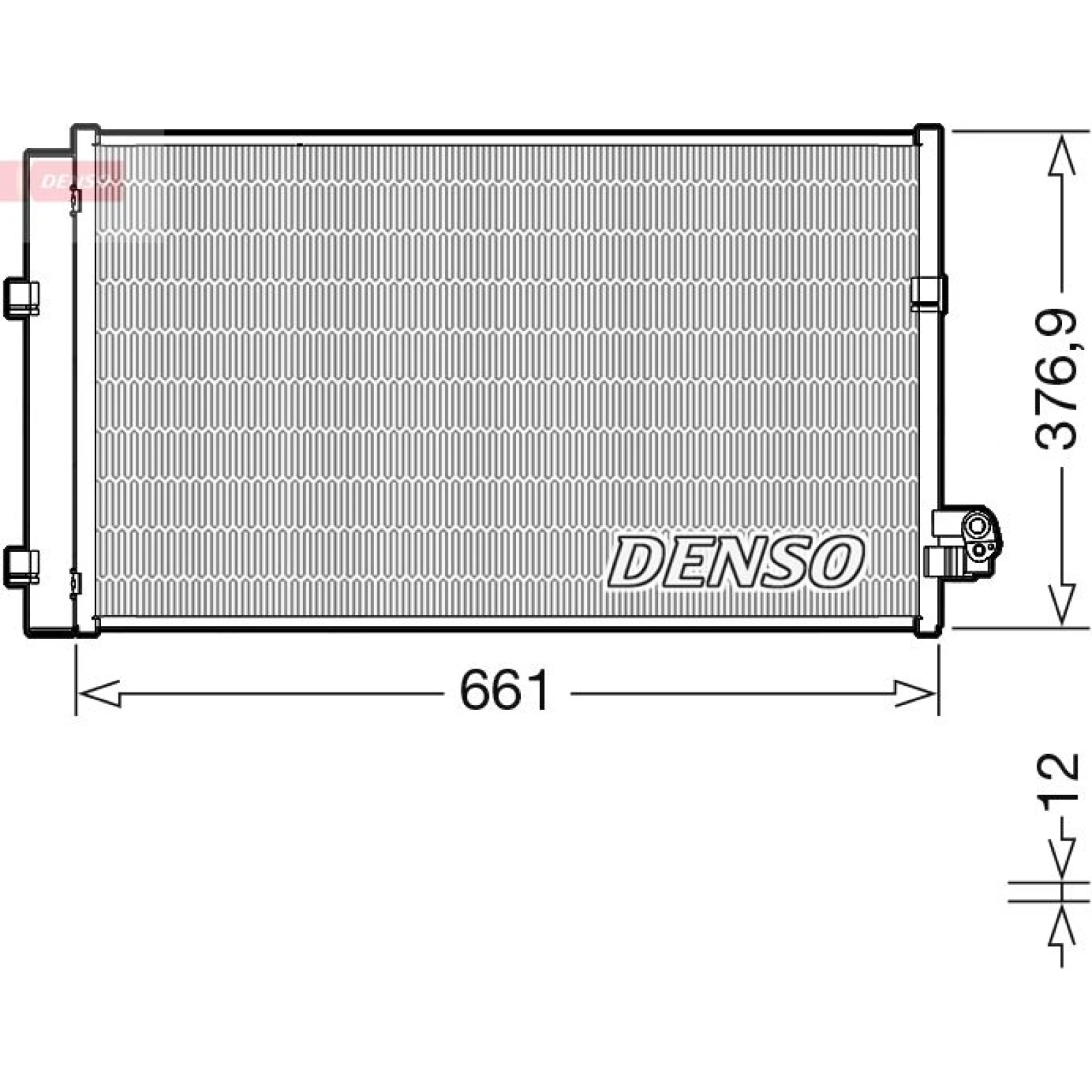 DENSO Kondensator, Klimaanlage DCN05106