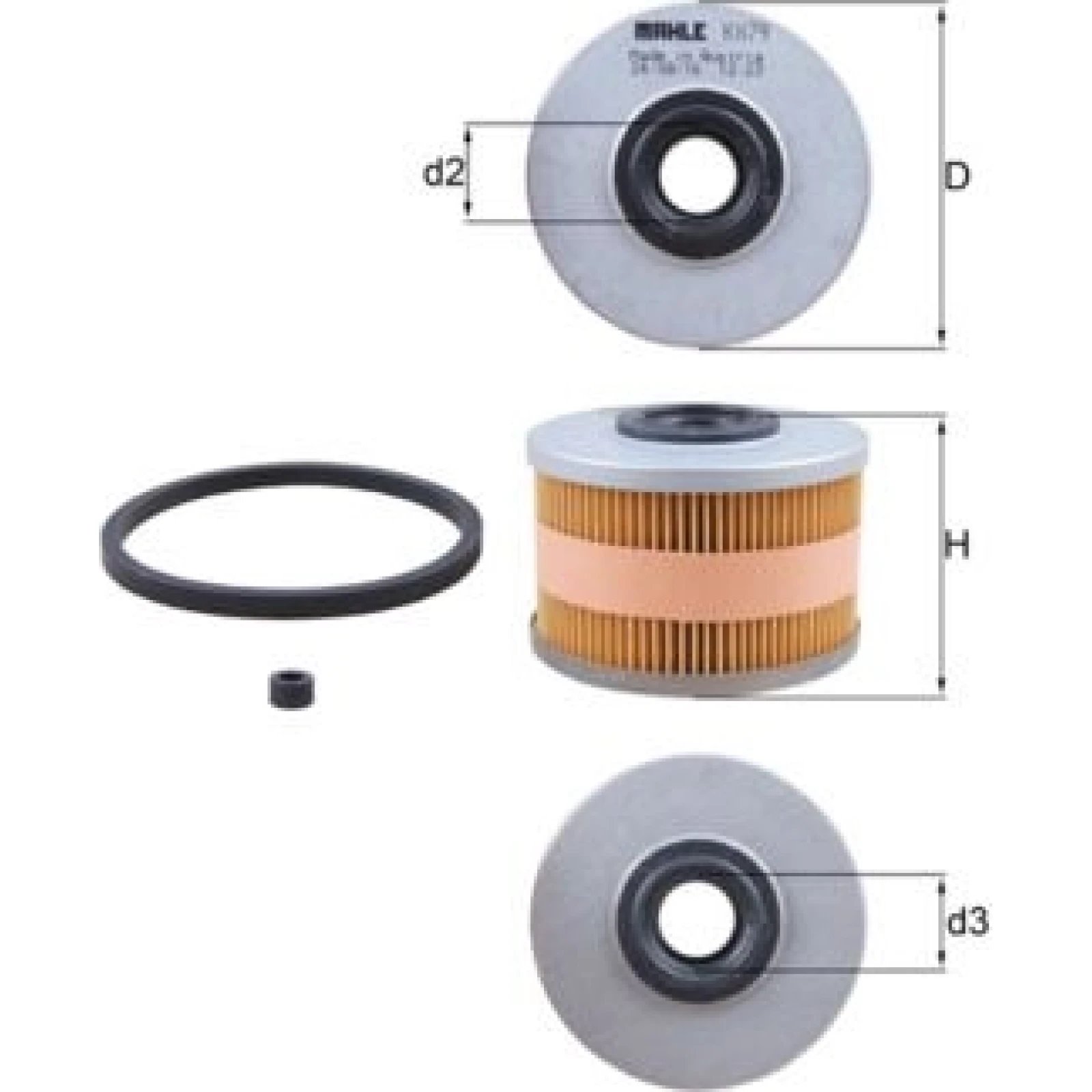 MAHLE Kraftstofffilter KX 79D