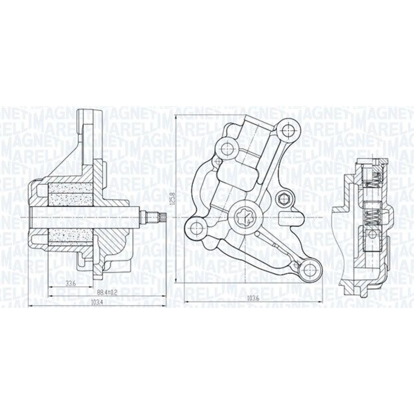 MAGNETI MARELLI Ölpumpe 351516000154