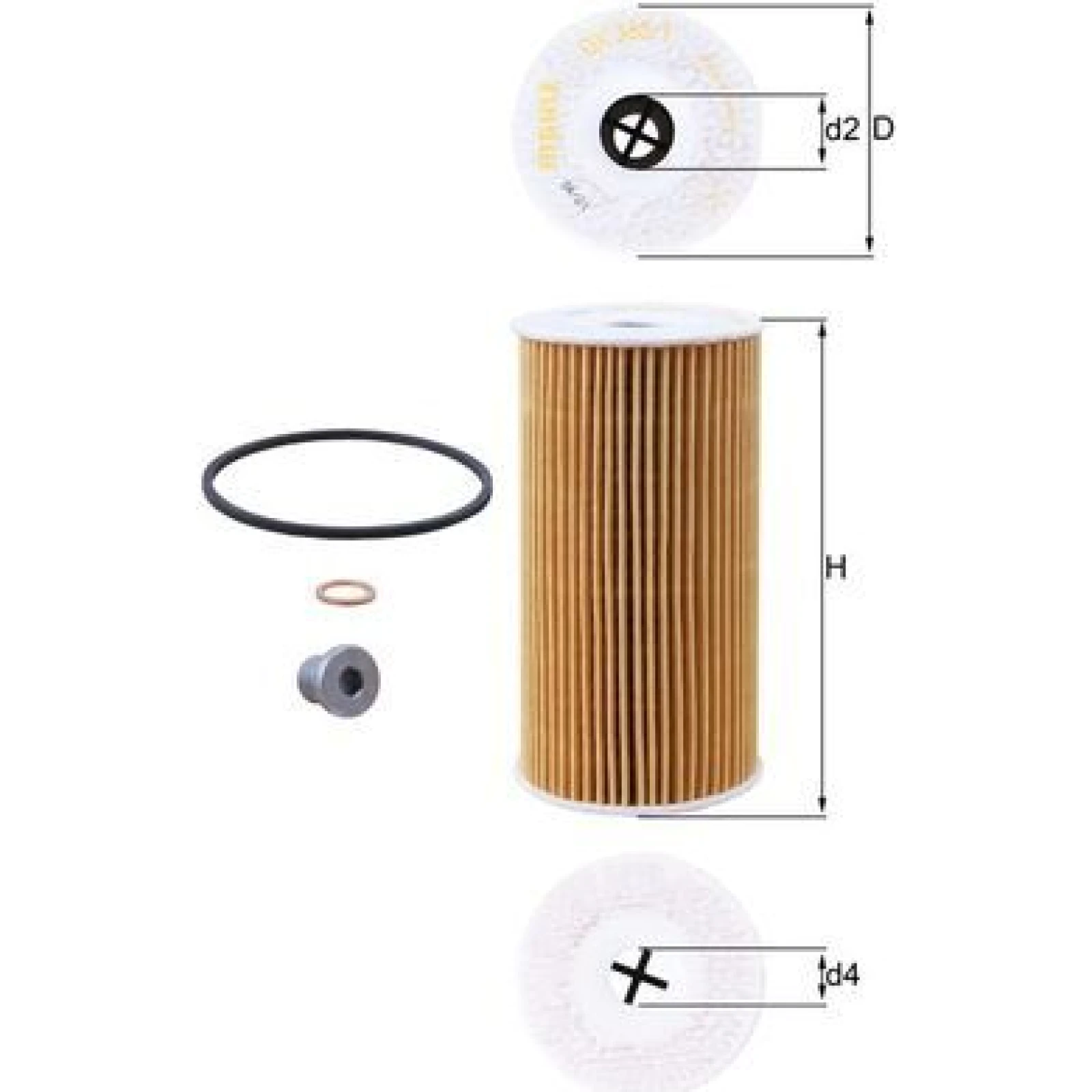 MAHLE Ölfilter OX 365/1D