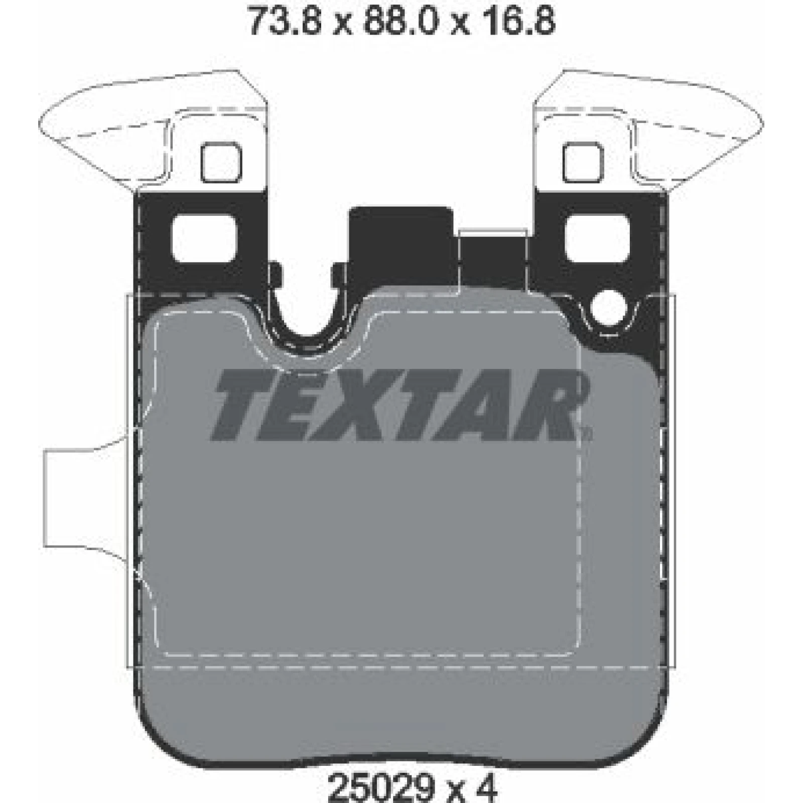 Bremsbelagsatz Bmw T. 2/3/4 3.0 14 2502901