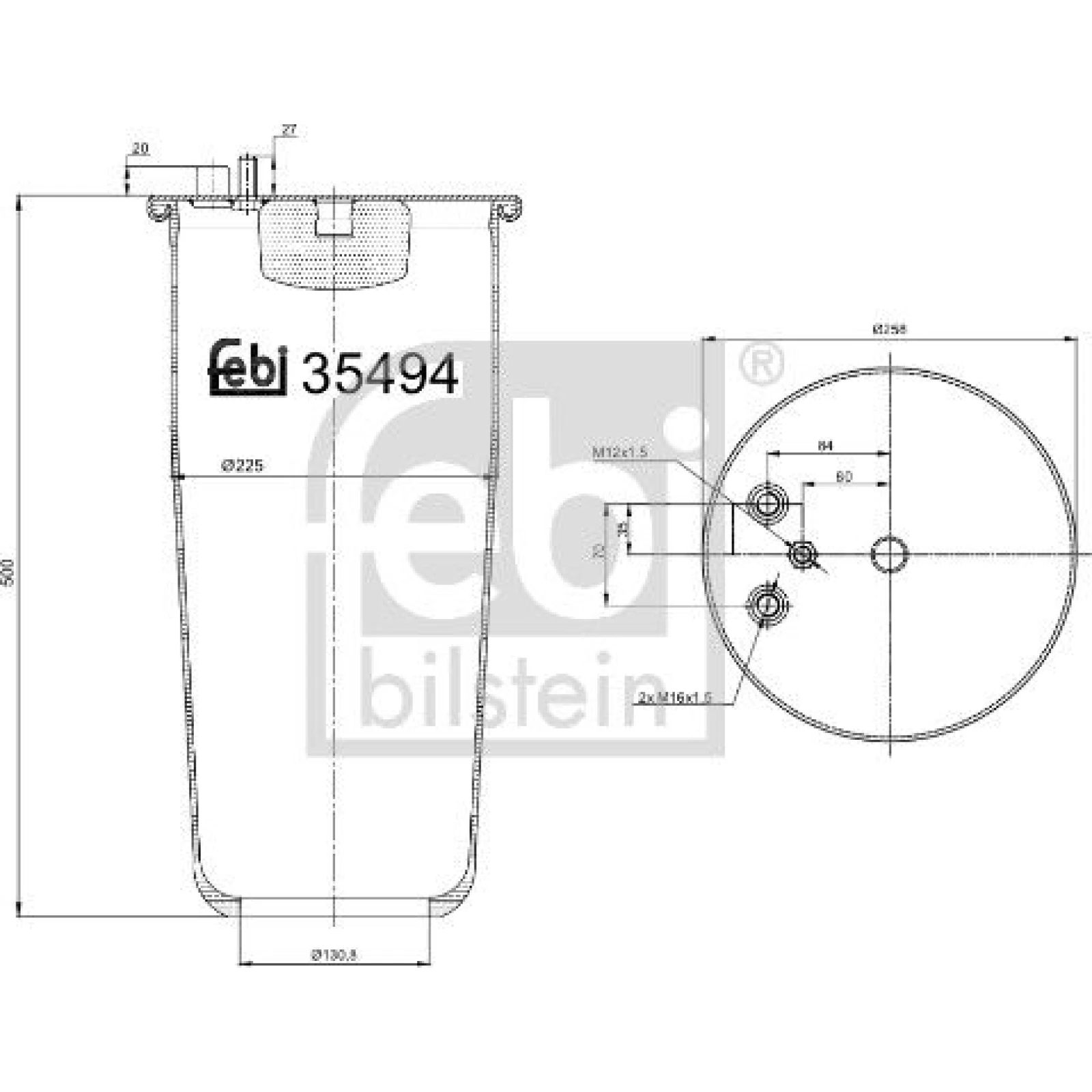 FEBI BILSTEIN Luftfeder 35494