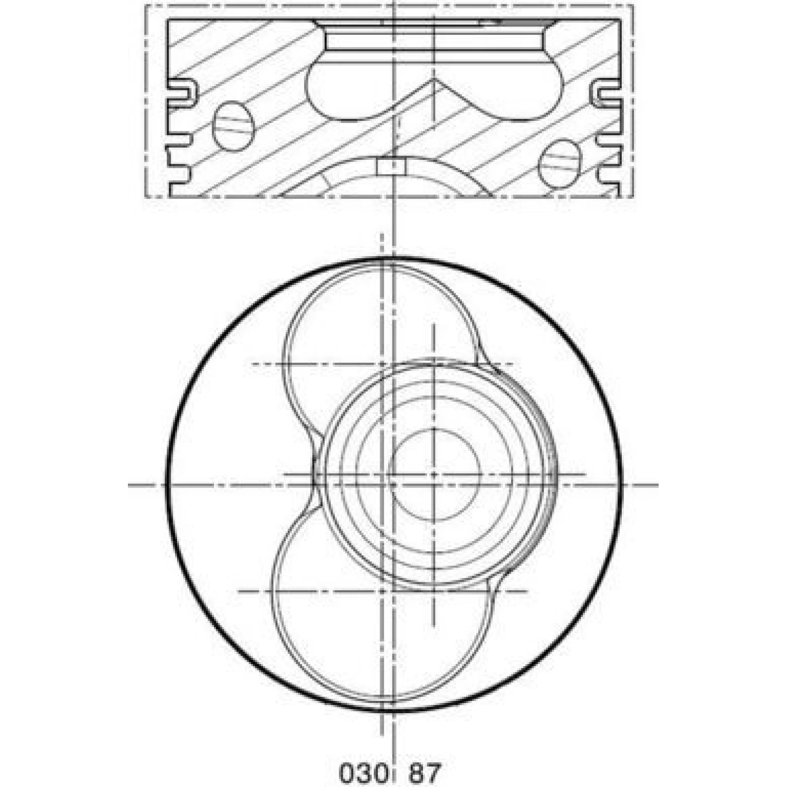 MAHLE Kolben 030 87 02