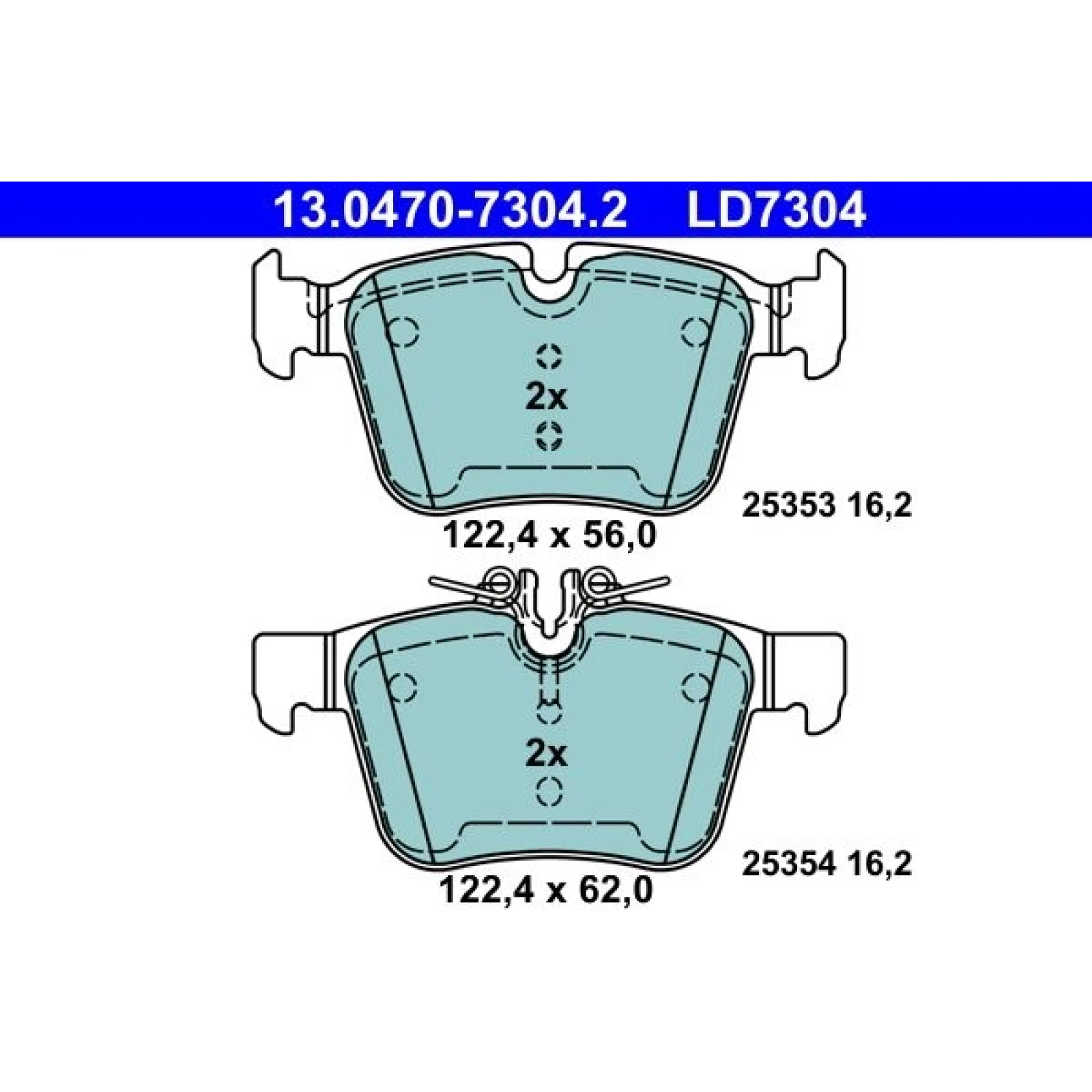 ATE Bremsbelagsatz 13.0470-7304.2