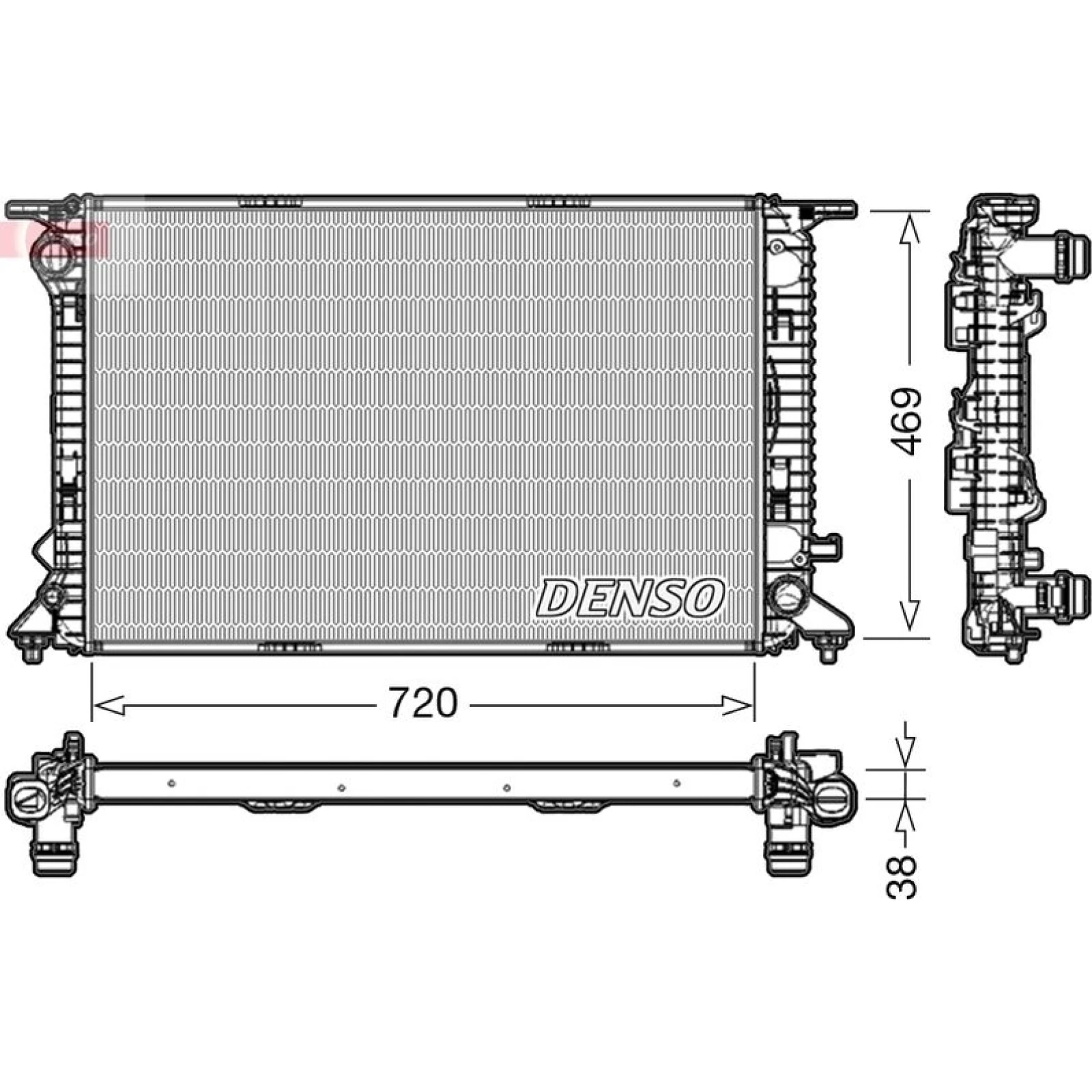 DENSO Motorkühler DRM02024