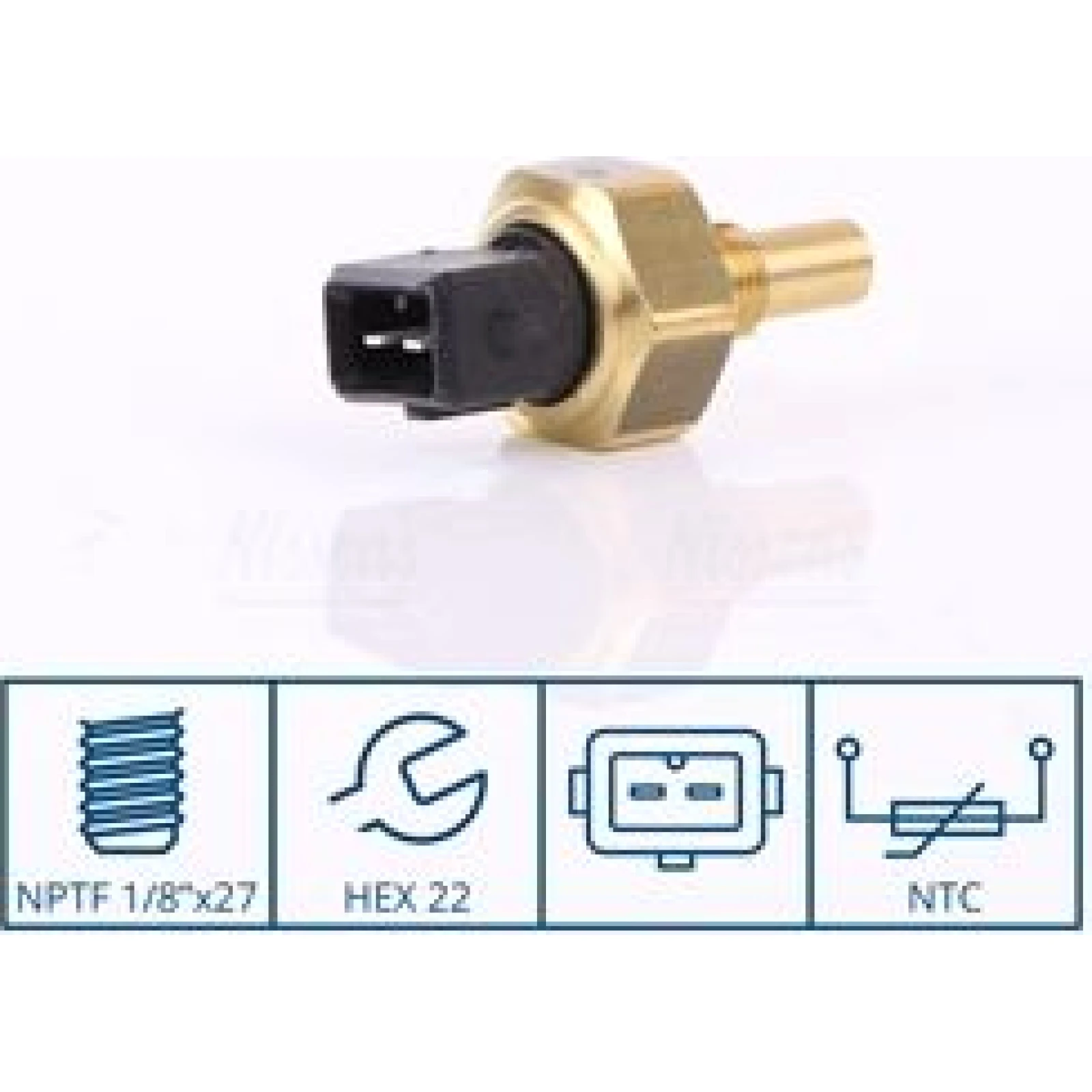 NISSENS Sensor, Kühlmitteltemperatur 207060