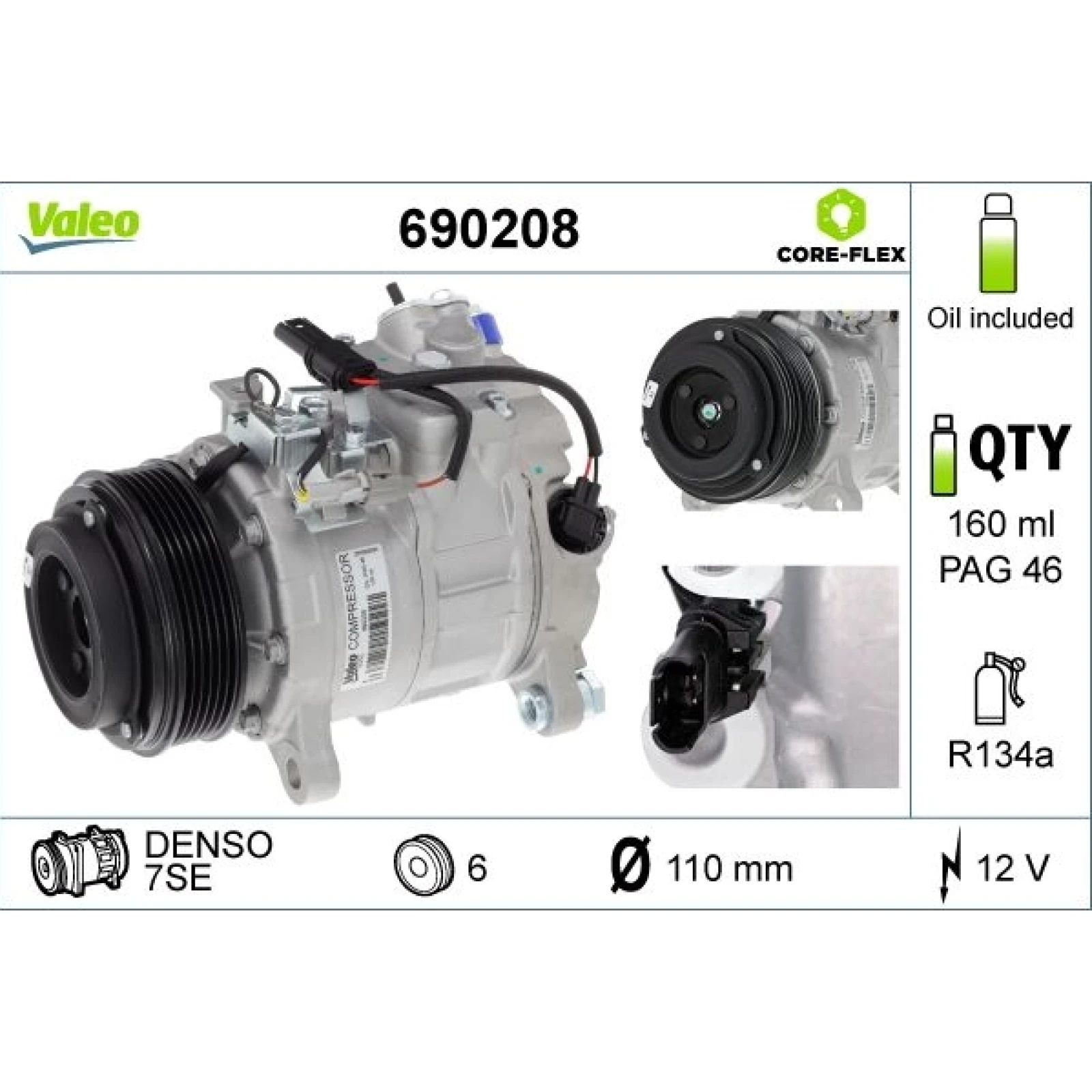 KOMPRESSOR, KLIMAANLAGE VAL690208