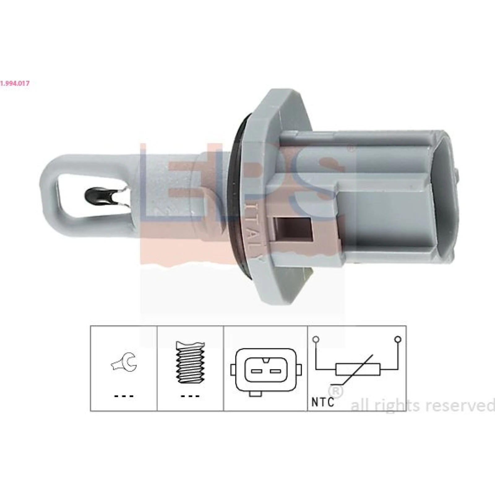 Sensor, Ansauglufttemperatur 1.994.017