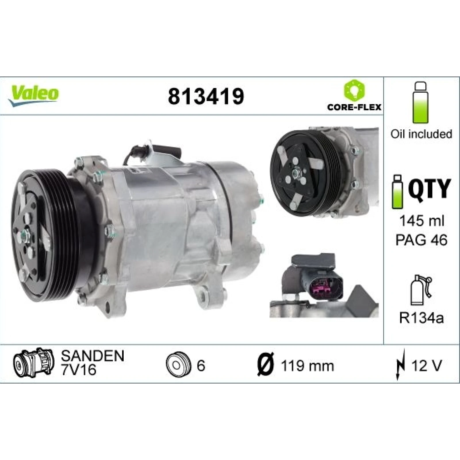 Kompressor, Klimaanlage VAL813419