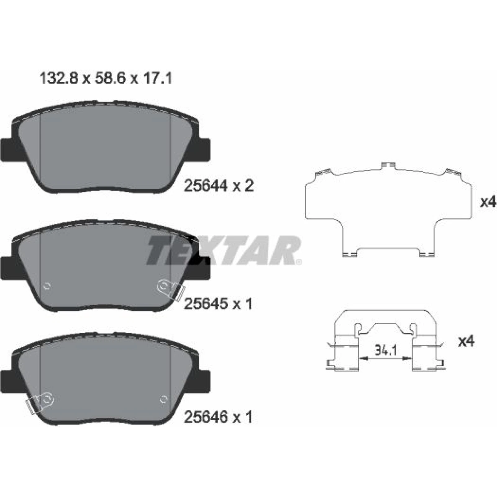 Bremsbelagsatz Kia P. Optima 12- Disc 300mm 2564401