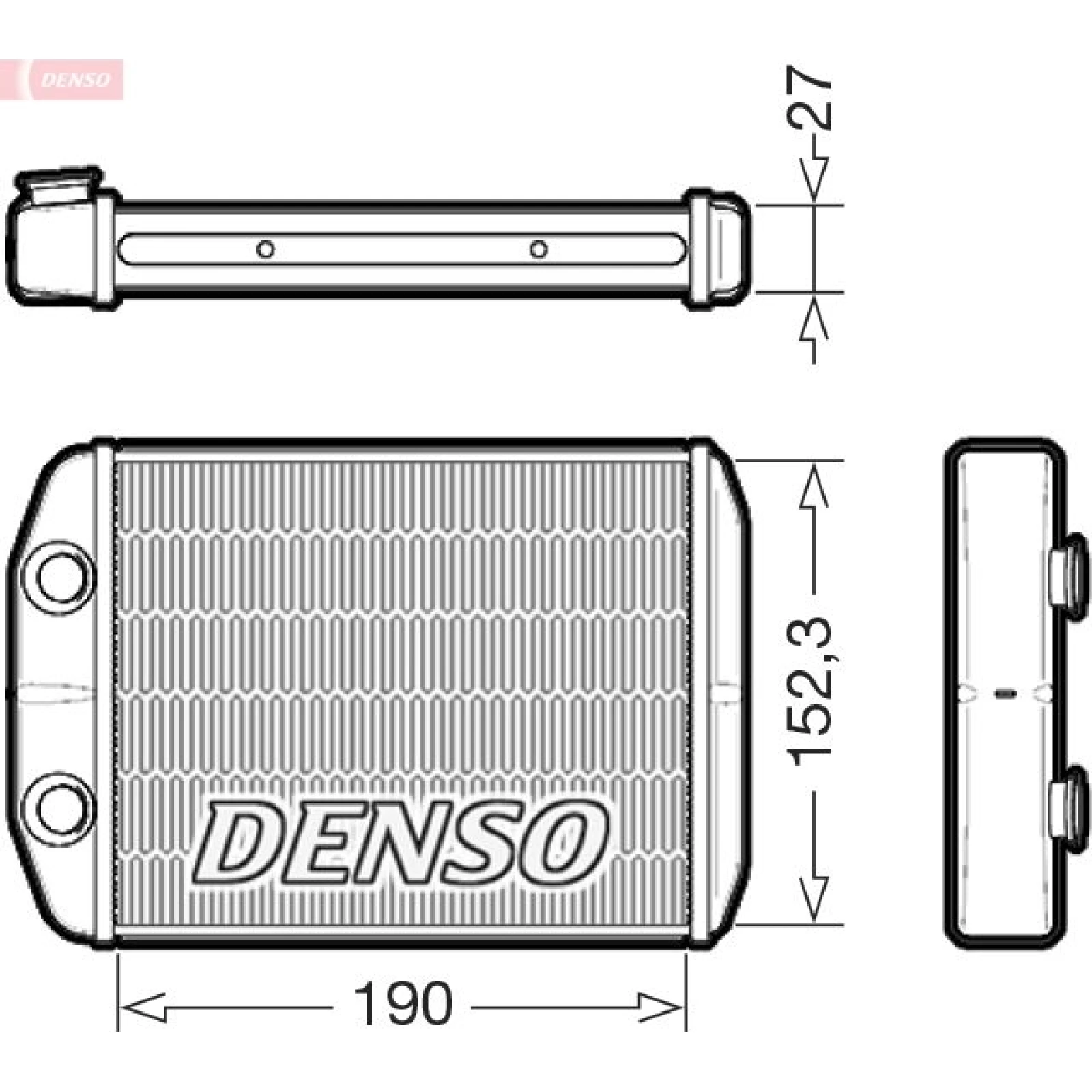 DENSO Wärmetauscher, Innenraumheizung DRR09003