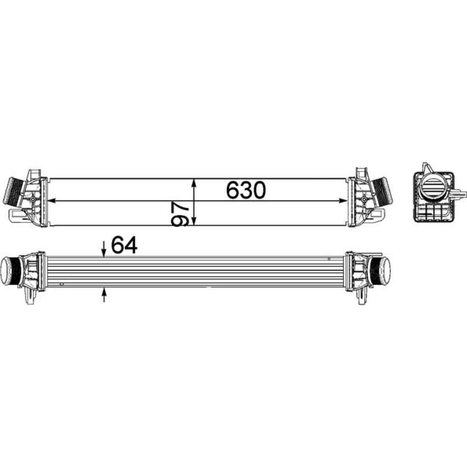 Ladeluftkühler CI 259 000P