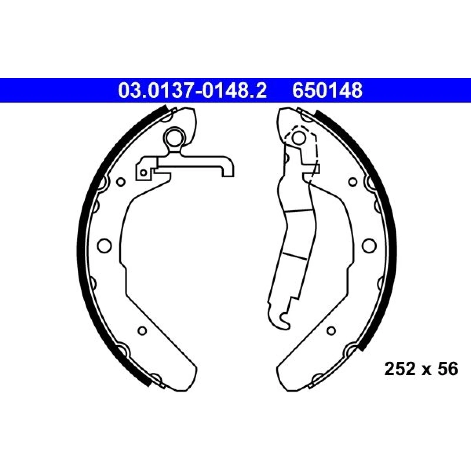 Bremsbackensatz 03.0137-0148.2