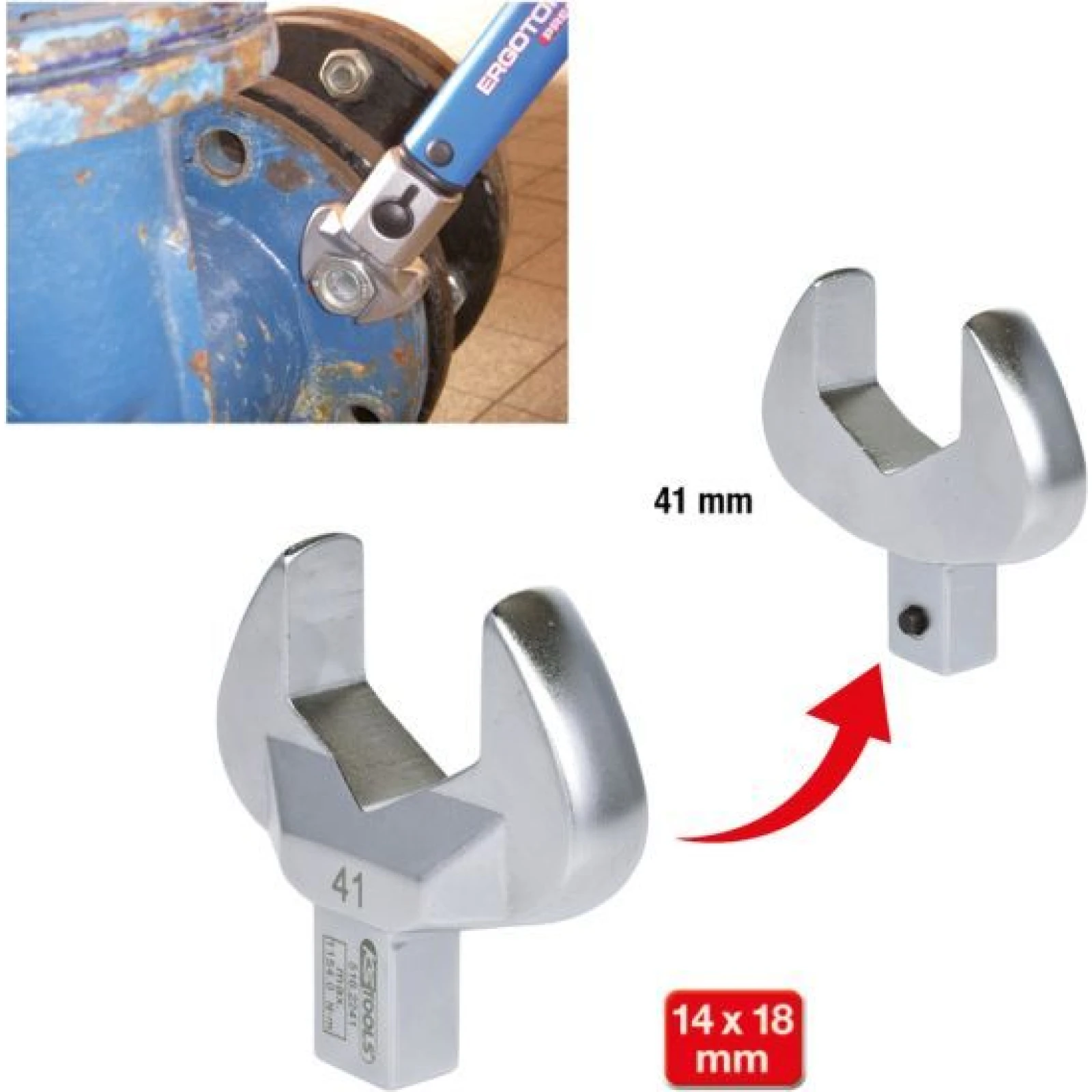 KS TOOLS Geschirmter Flachschlüssel 516.2241