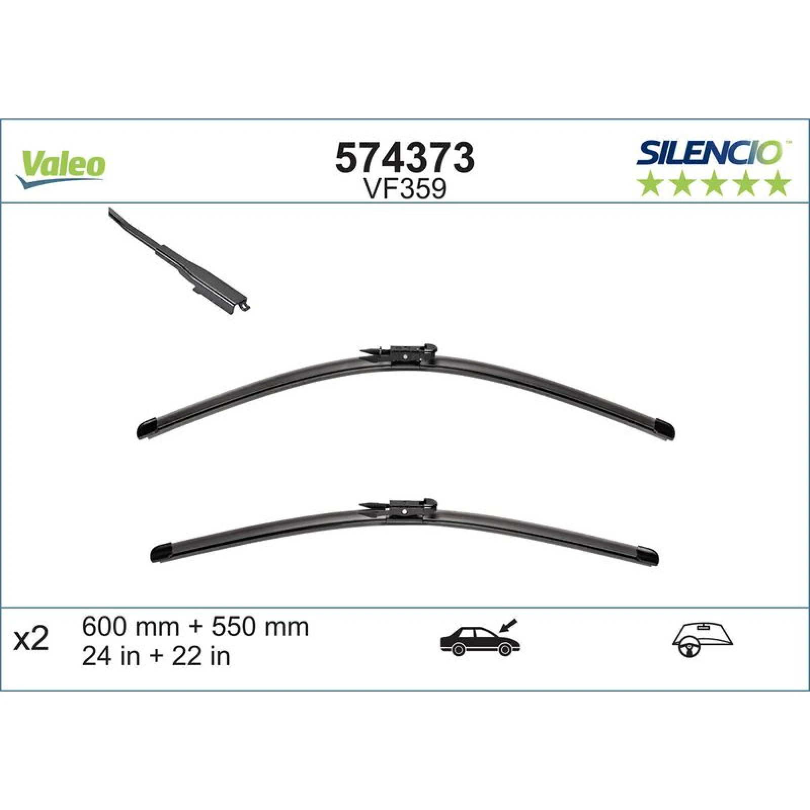 VM359 VALEO Silencio X.TRM Wischer 574373