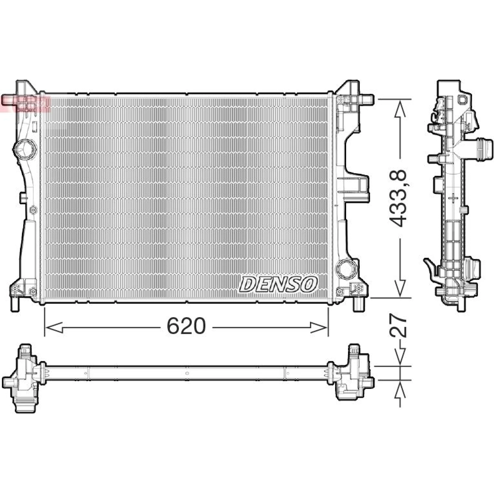 DENSO Kühler, Motorkühlung DRM09179