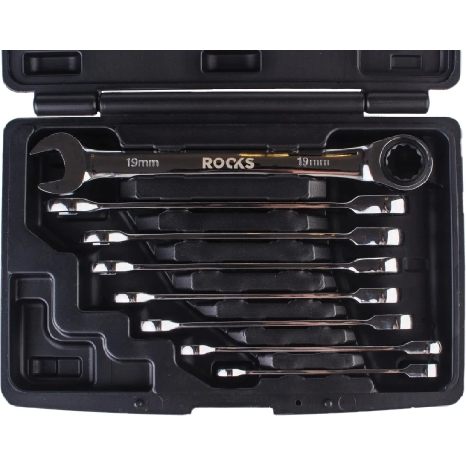 ROOKS Ringmaulschlüssel-Satz mit Knarren, 8-19 mm, 8-teilig OK-01.6000