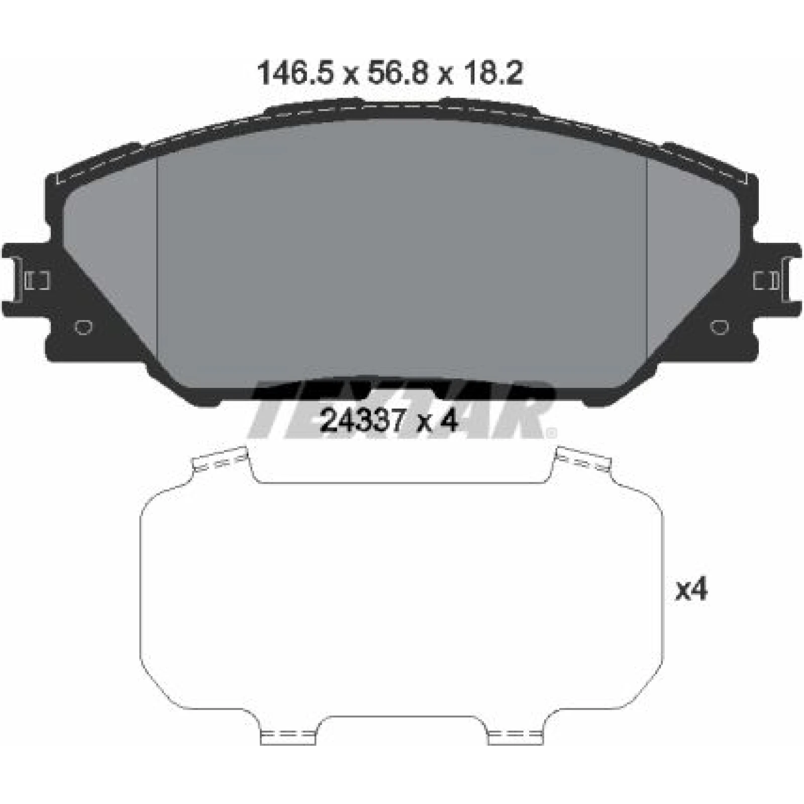 Bremsbelagsatz Toyota P. Rav4 Iii 06 2433701