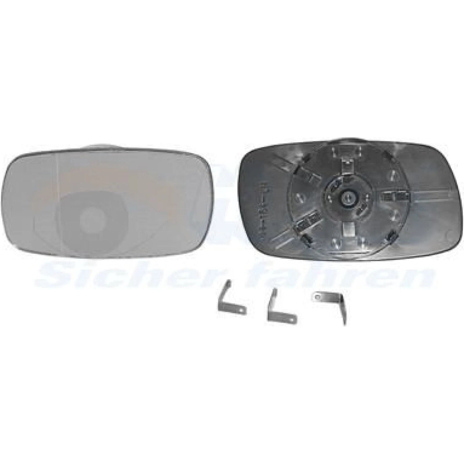 VAN WEZEL Spiegelglas, Außenspiegel 3735831