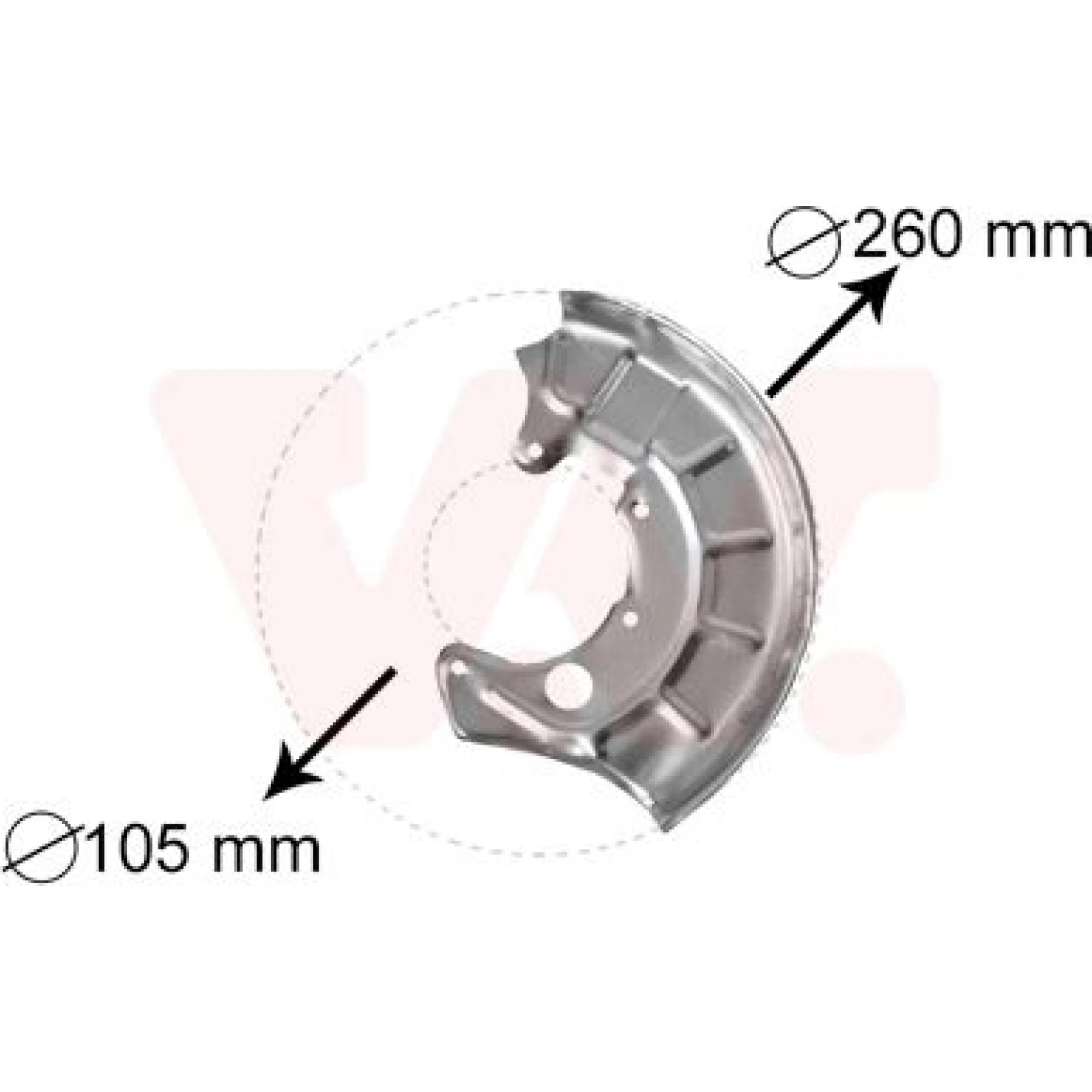 VAN WEZEL Spritzblech, Bremsscheibe 5880371