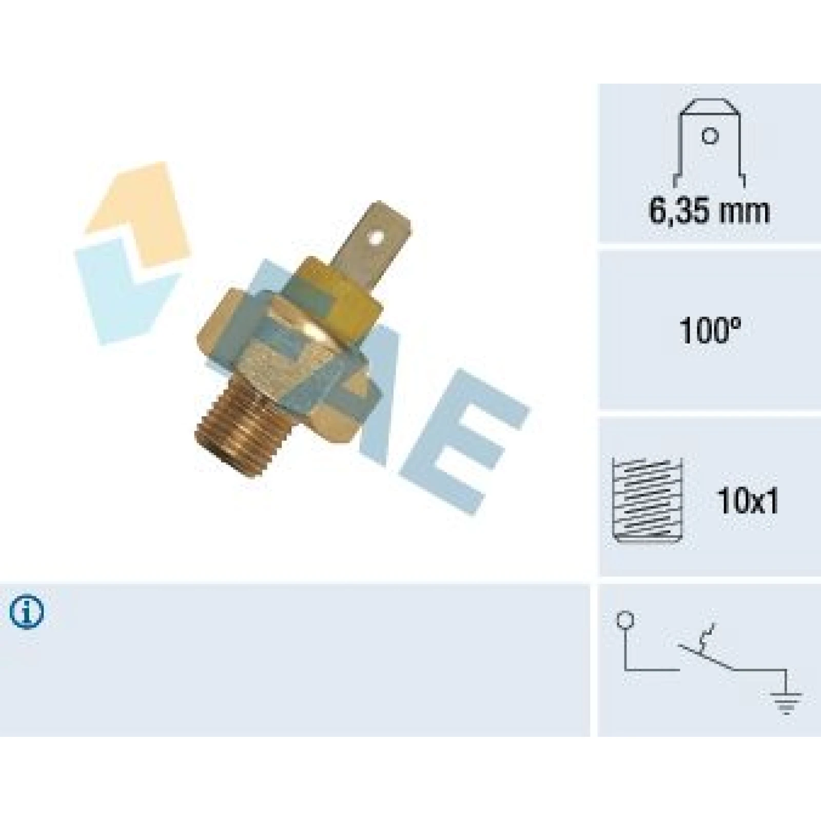 FAE Temperaturschalter, Kühlmittelwarnlampe 35350