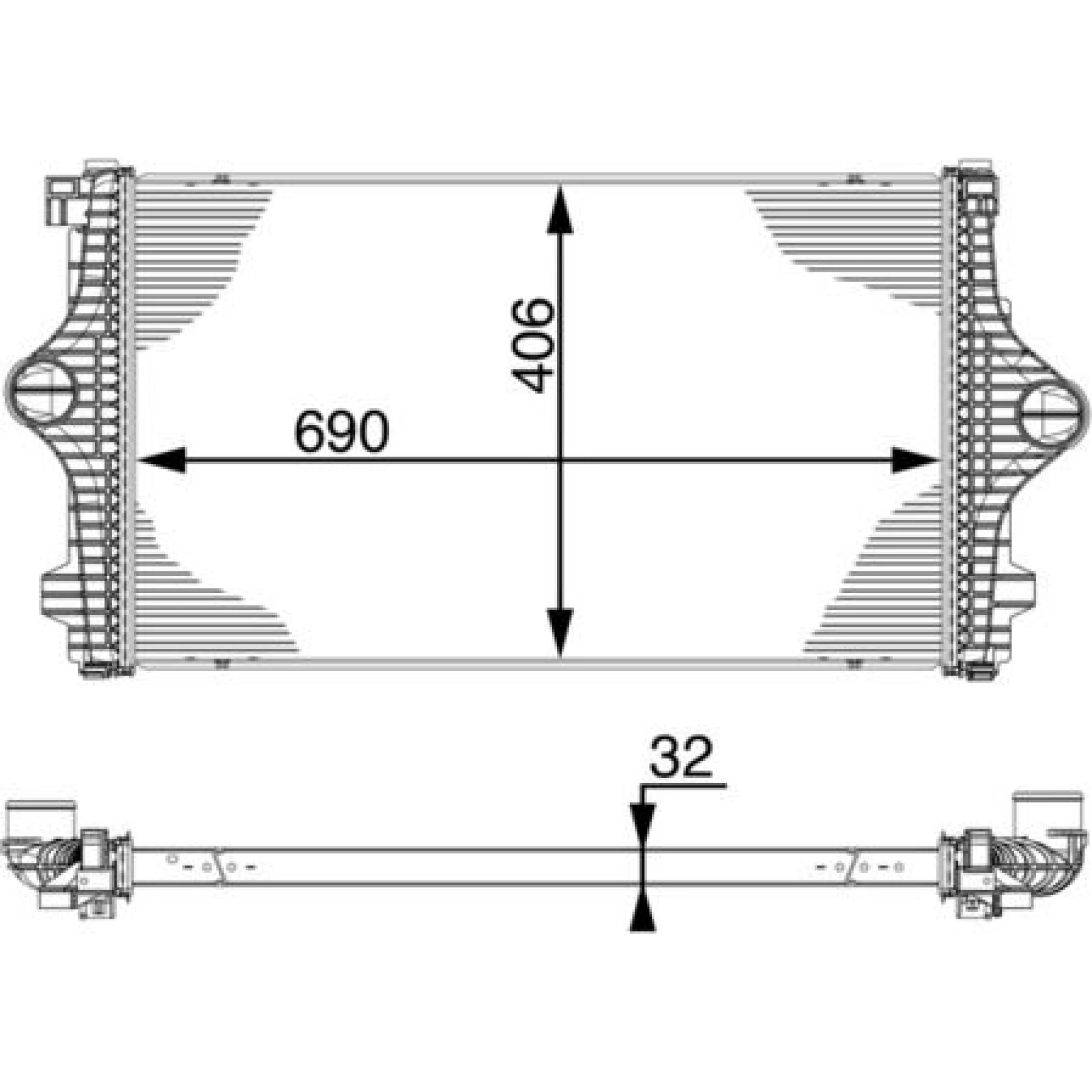 MAHLE Ladeluftkühler CI 219 000P