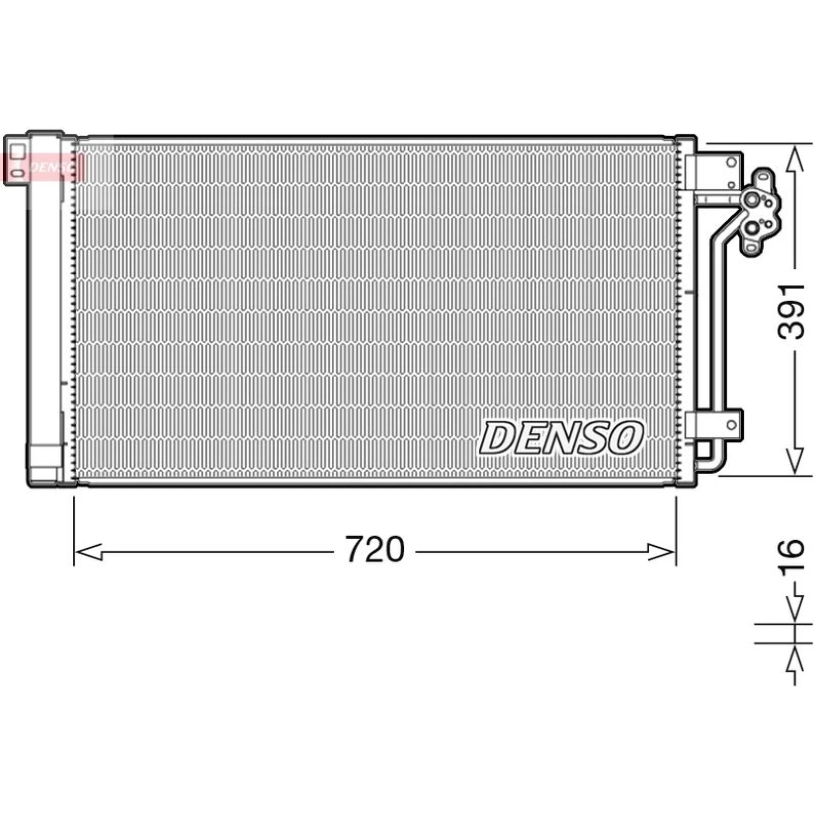 DENSO Klimaanlagenkühler DCN32020