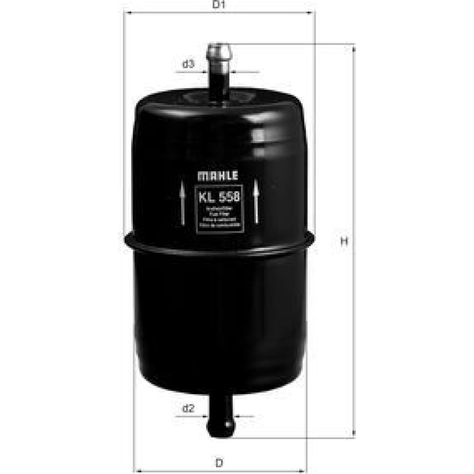 MAHLE Kraftstofffilter KL 558