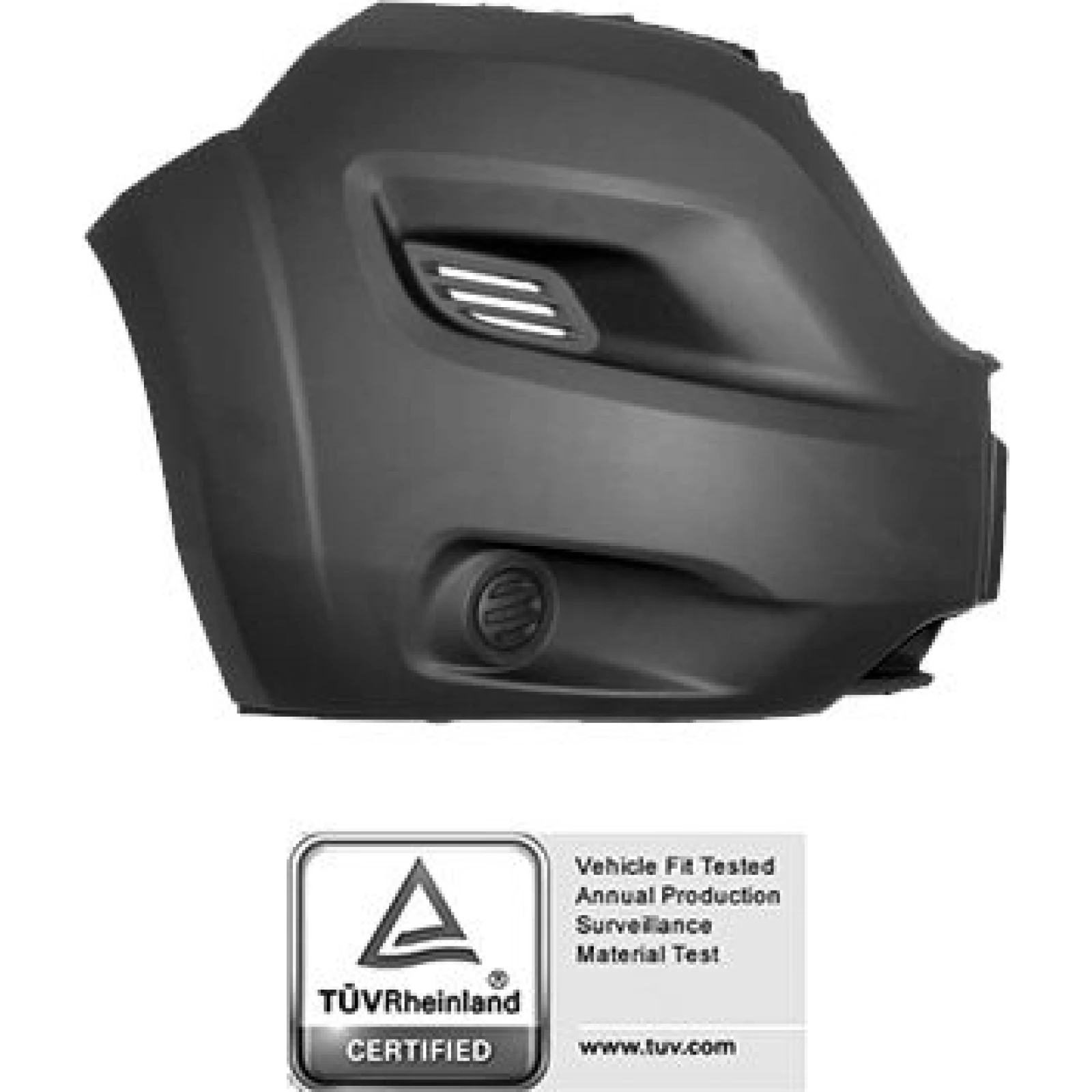 Stoßecke vorne rechts grau ohne nebelscheinwerfer mit verbreiterung Premium Quality, passend für Fiat Ducato 250-290 / Peugeot Boxer / Citroën Jumper,