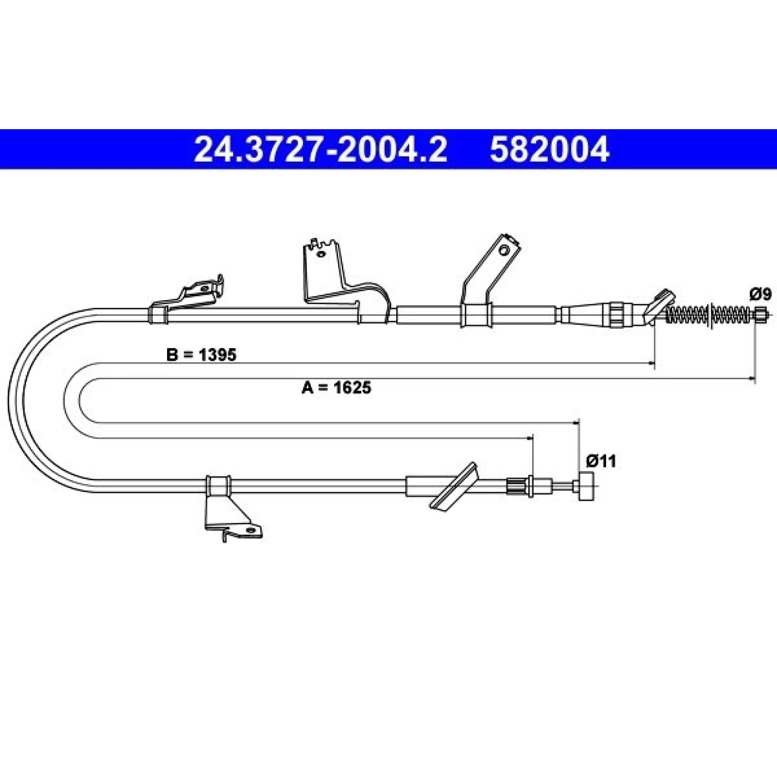 ATE Handbremsseil 24.3727-2004.2