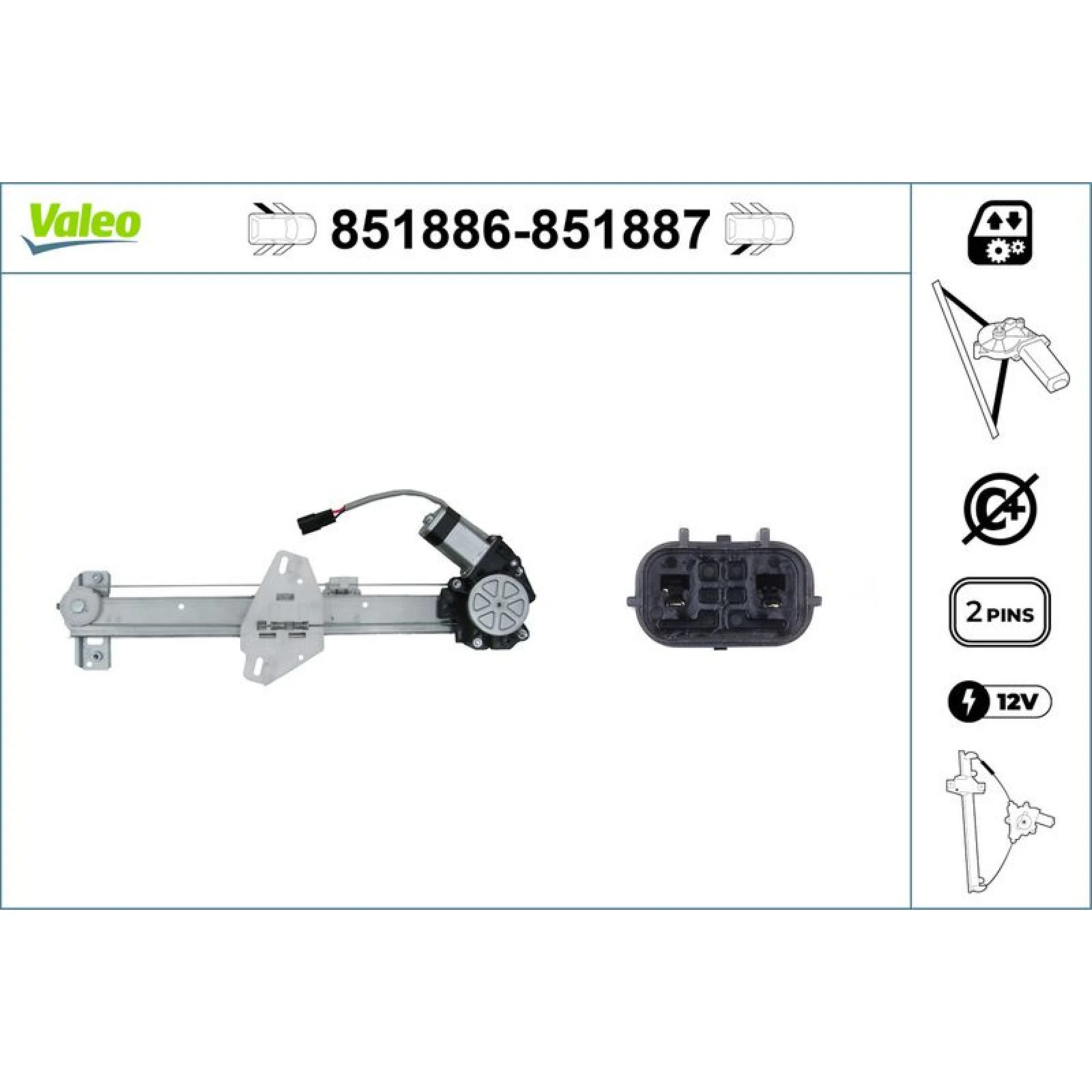 VALEO Fensterheber 851887