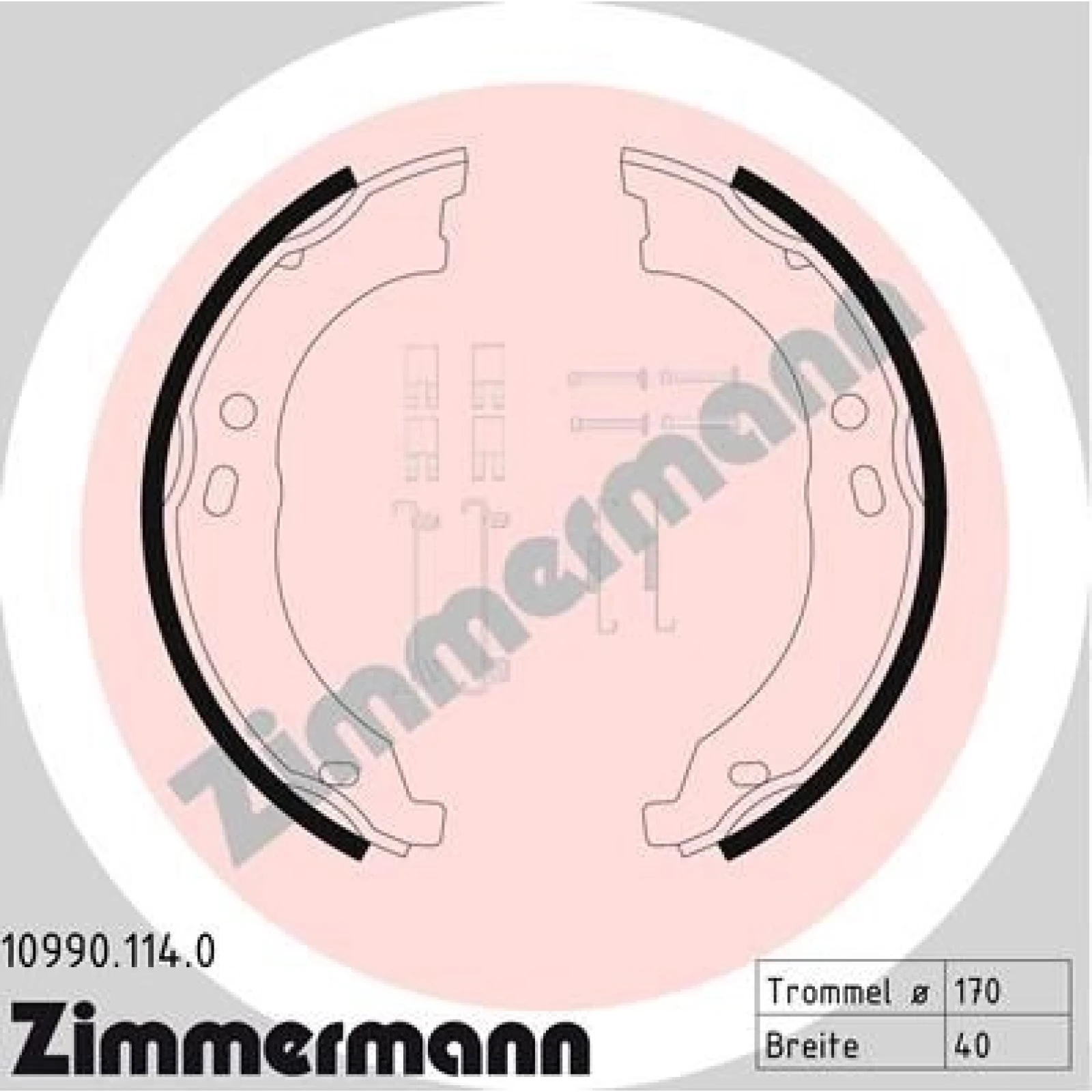 ZIMMERMANN Bremsbacken 10990.114.0
